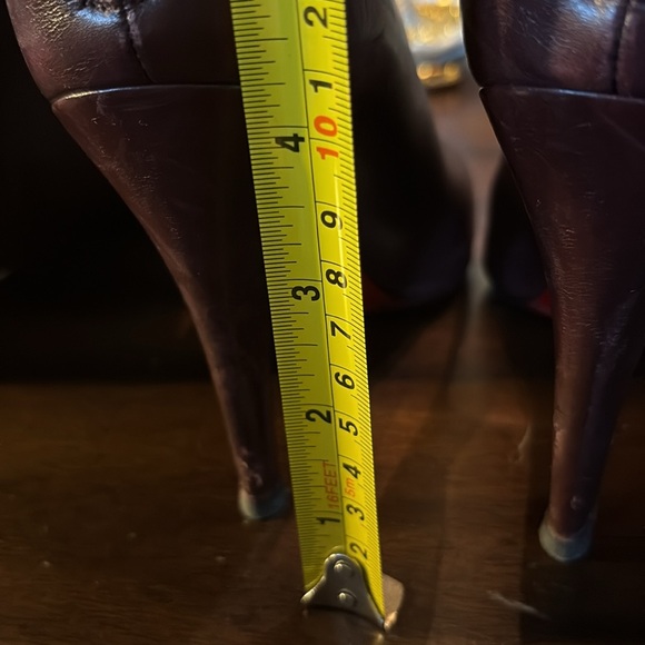 Christian Loubaton Cordovan Knee-High Leather in&out Back Zipper Stiletto Boots - Picture 13 of 14